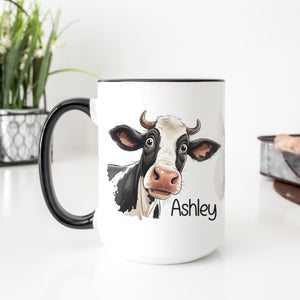 Personalized Holstein Cow Mug