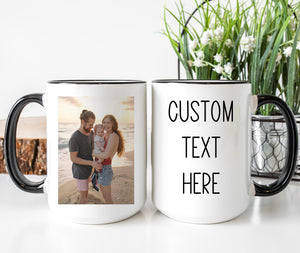 Custom Photo and Text Mug