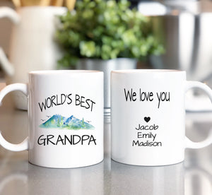 Worlds Best Grandpa We Love You Mug