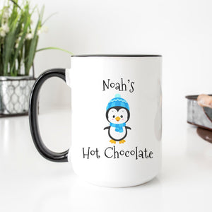 Boy Penguin Hot Chocolate Mug - Zookaboo