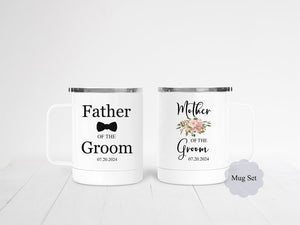 Mother and Father of the Groom Steel Coffee Cup Set - Zookaboo