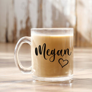 Personalized Glass Coffee Cup - Zookaboo