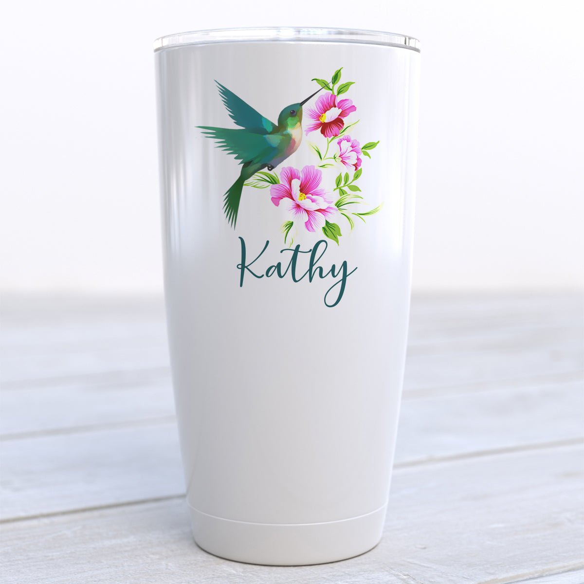 Personalized Hummingbird Travel Cup - Zookaboo
