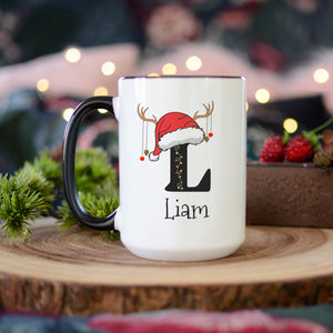 Christmas Monogram Mug