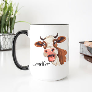 Personalized Guernsey Cow Mug