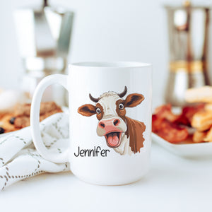 Personalized Guernsey Cow Mug
