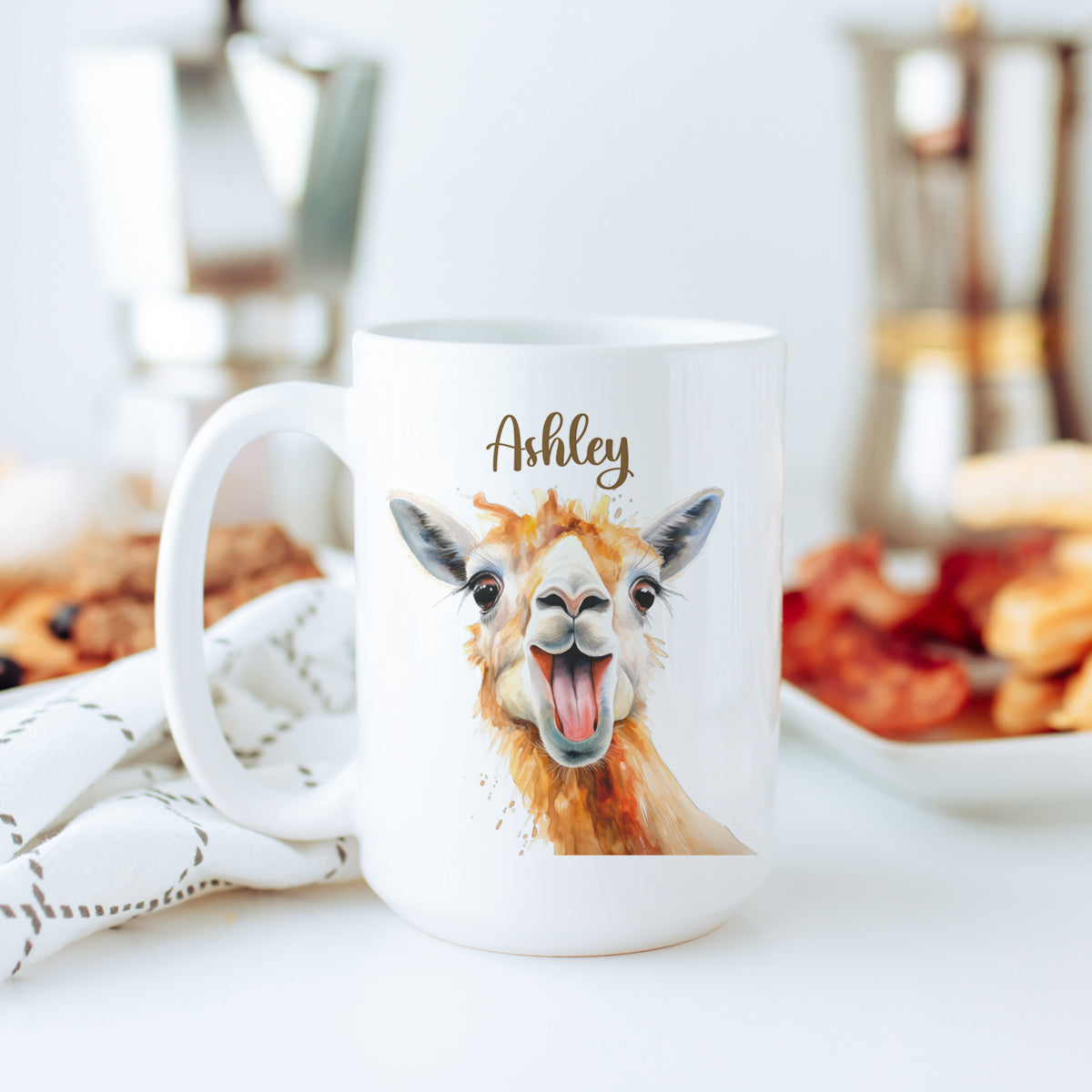Personalized Funny Llama Mug