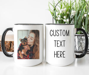Custom Photo and Text Mug
