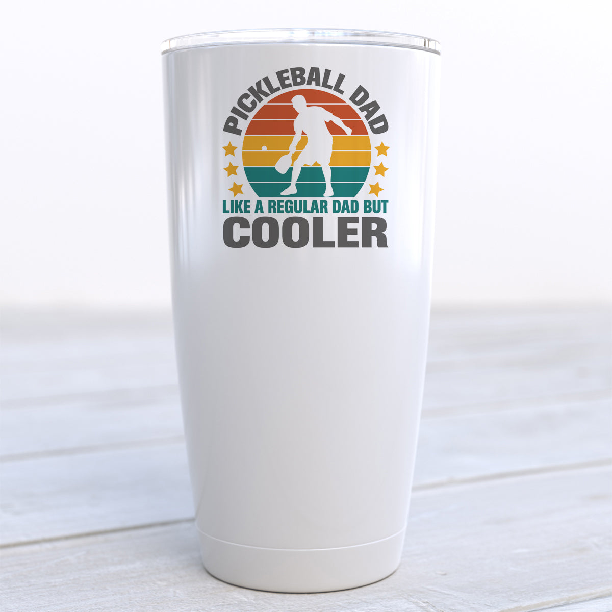 Pickleball Dad Like a Regular Dad But Cooler Travel Cup