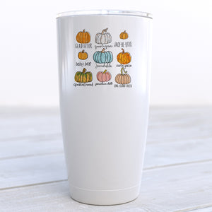 Pumpkin Varieties Travel Cup