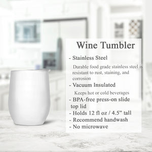 All is Calm Wine Tumbler