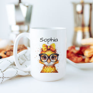 Personalized Cute Yellow Chick Mug