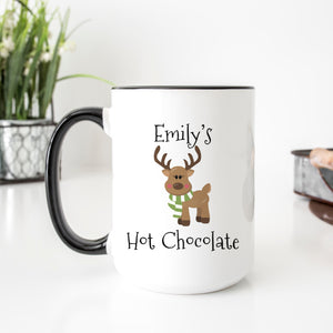Standing Reindeer Hot Chocolate Mug