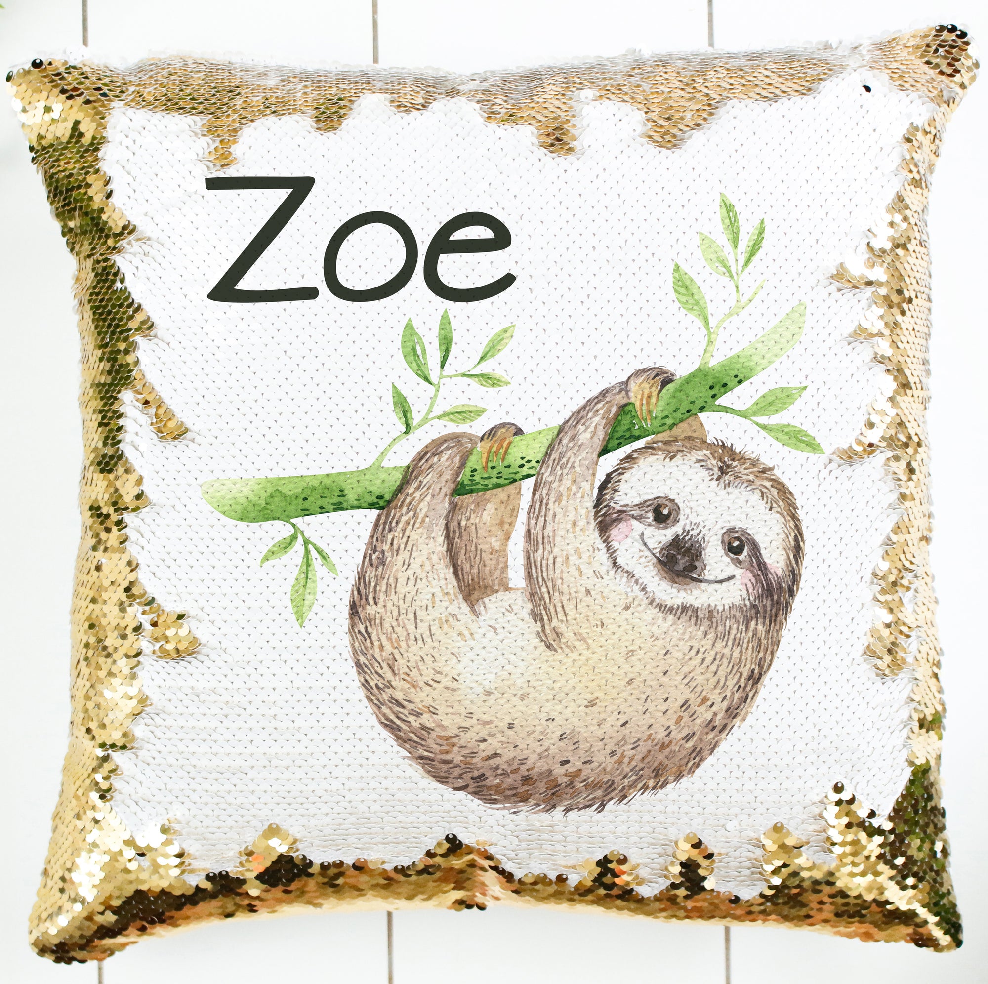 Personalized Sloth Pillow