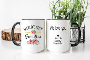 Personalized World's Best Grandma Mug