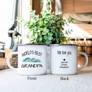 Personalized World's Best Grandpa Camp Cup