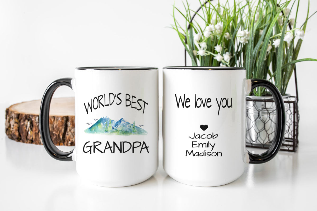 Personalized World's Best Grandpa Mug