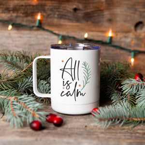 All Is Calm Steel Coffee Cup - Zookaboo