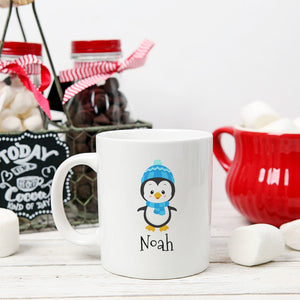 Boy Penguin Hot Chocolate Mug - Zookaboo