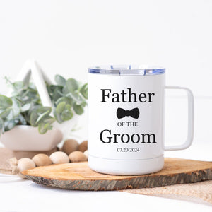 Father of the Groom Steel Coffee Cup - Zookaboo