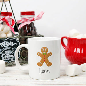 Gingerbread Boy Hot Chocolate Mug - Zookaboo