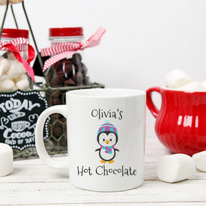 Girl Penguin Hot Chocolate Mug - Zookaboo