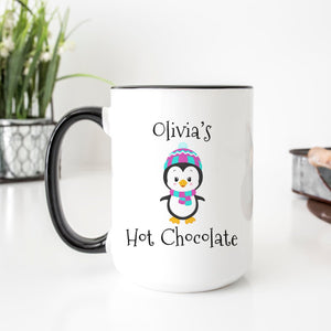 Girl Penguin Hot Chocolate Mug - Zookaboo