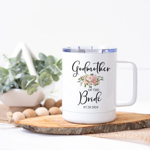 Godmother of the Bride Steel Coffee Cup - Zookaboo