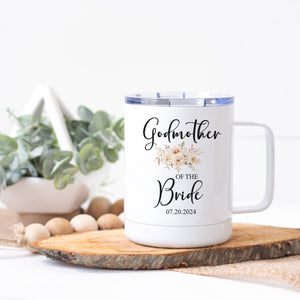 Godmother of the Bride Steel Coffee Cup - Zookaboo