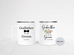 Godparents of the Groom Steel Coffee Cup Set - Zookaboo