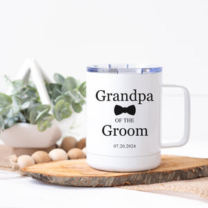 Grandfather of the Groom Steel Coffee Cup - Zookaboo