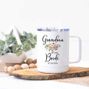 Grandmother of the Bride Steel Coffee Cup - Zookaboo