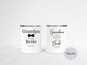 Grandparents of the Bride Steel Coffee Cup Set - Zookaboo