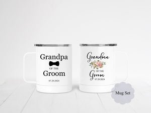 Grandparents of the Groom Steel Coffee Cup Set - Zookaboo