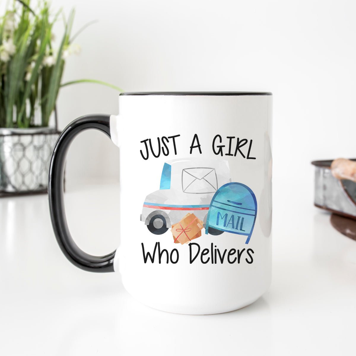 Just a Girl Who Delivers Mug - Zookaboo