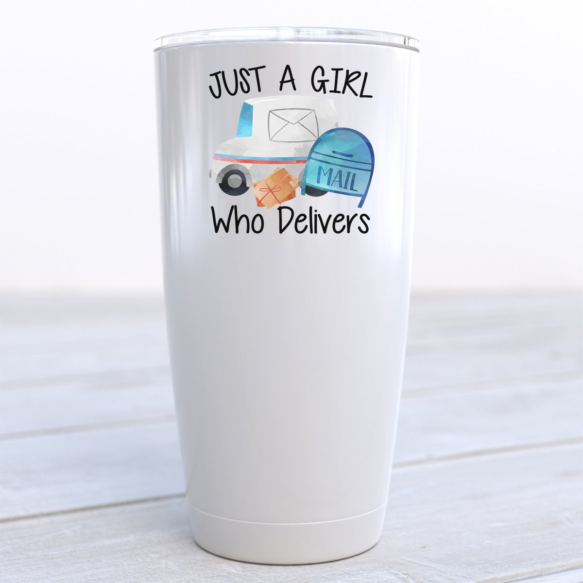 Just A Girl Who Delivers Travel Cup - Zookaboo