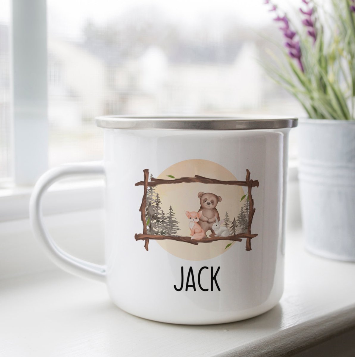 Personalized Camping Scene Camp Cup - Zookaboo