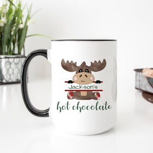 Personalized Christmas Moose Mug - Zookaboo