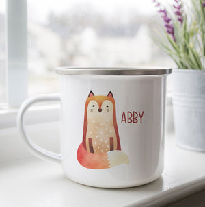 Personalized Fox Camp Cup - Zookaboo