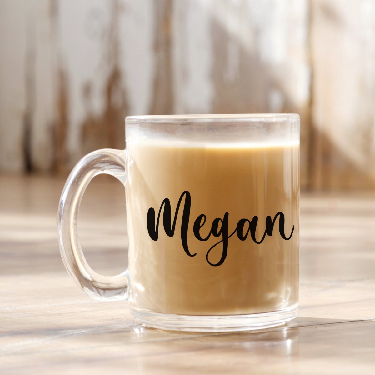 Personalized Glass Coffee Cup - Zookaboo