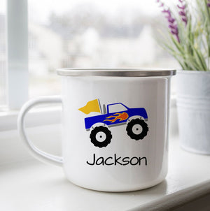 Personalized Monster Truck Camp Cup - Zookaboo